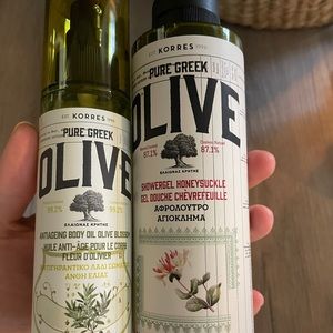 Korres shower gel & body oil